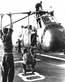 Cpl. Gary Flansburg on the opening morning of Operation Beau Charger, May 18, 1967